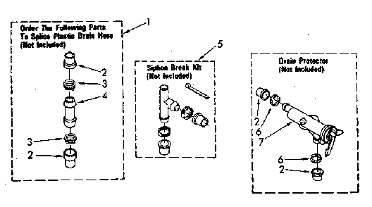 Water System Diagram and Parts List for LA5300XSN0  Whirlpool Washer