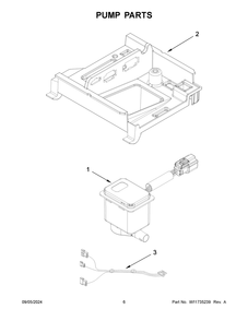 04 - Pump Parts Diagram and Parts List for KUIX535HPS02  Whirlpool Ice Maker