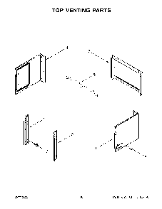 Top Venting Parts Diagram and Parts List for KOCE507ESS20  KitchenAid Wall Oven