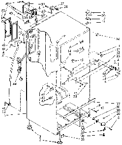 Cabinet Diagram and Parts List for ET18NKXSN05  Whirlpool Refrigerator