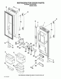 REFRIGERATOR DOOR PARTS Diagram and Parts List for GI7FVCXXY03  Whirlpool Refrigerator