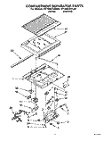 COMPARTMENT SEPARATOR Diagram and Parts List for RT18AKXAW00  Roper Refrigerator