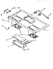 Ventilation Diagram and Parts List for MH7110XBQ8  Whirlpool Microwave