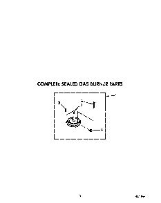 Complete Sealed Gas Burner Parts Diagram and Parts List for SC8630EXQ4  Whirlpool Cooktop