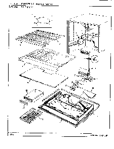 02 - Freezer Compartment Diagram and Parts List for RB17KA-3A  Whirlpool Refrigerator