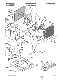 UNIT, LITERATURE Diagram and Parts List for CA29WC50  Whirlpool Air Conditioner