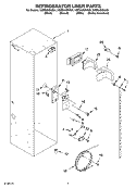 REFRIGERATOR LINER Diagram and Parts List for KSSS42QKW01  KitchenAid Refrigerator
