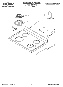 COOKTOP PARTS Diagram and Parts List for IER310RW2  Inglis Range