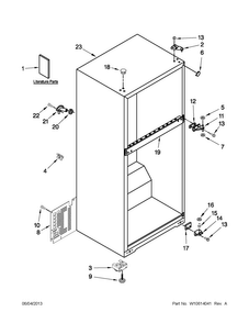 Part Location Diagram of W10594981 Whirlpool Energy guide
