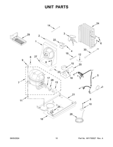 06 - Unit Parts Diagram and Parts List for KUIX535HPA02  Whirlpool Ice Maker