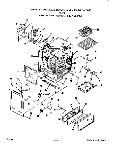 Oven Body Diagram and Parts List for F8957*0  Roper Range