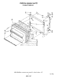 FREEZER DOOR Diagram and Parts List for RT18BMXVW11  Roper Refrigerator