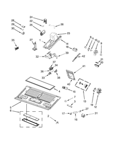 Interior And Ventilation Parts Diagram and Parts List for WMH76719CH0  Whirlpool Microwave