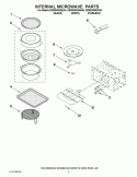 INTERNAL MICROWAVE PARTS Diagram and Parts List for KEMS308SSS04  KitchenAid Microwave Oven Combo