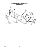 OVEN CONTROL PANEL , LITERATURE Diagram and Parts List for KEMI371TBL1  KitchenAid Microwave Oven Combo