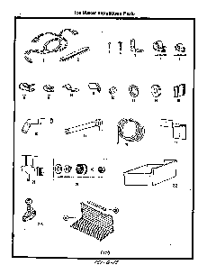 Icemaker Installation Diagram and Parts List for 8617*0A  Roper Refrigerator