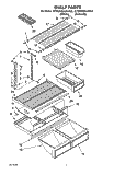 SHELF Diagram and Parts List for ET20NKXAW02  Whirlpool Refrigerator