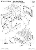 Part Location Diagram of 4176810 Whirlpool Chassis (Includes Power Cord, Base, Control Boards, & Heating Elements) (Swiss)