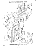 CONTROL AND REAR PANEL Diagram and Parts List for LB5500XKW0  Whirlpool Washer