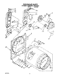 SECTION Diagram and Parts List for LGR5638AN0  Whirlpool Dryer