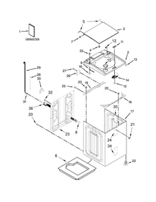 Part Location Diagram of W10607424 Whirlpool Owner's manual