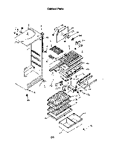 Cabinet Diagram and Parts List for 8614*0A  Roper Refrigerator