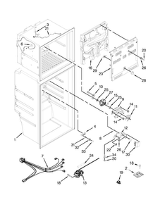 Liner Parts Diagram and Parts List for 10676392412  Kenmore Refrigerator