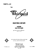 SECTION Diagram and Parts List for LE6150XSW0  Whirlpool Dryer