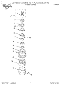 SECTION Diagram and Parts List for GC4000XE  Whirlpool Food Waste Disposer