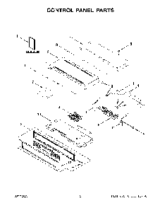 Control Panel Parts Diagram and Parts List for KODE507EBS21  KitchenAid Wall Oven