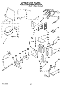 UPPER UNIT PARTS Diagram and Parts List for KSSO36QTX00  KitchenAid Refrigerator