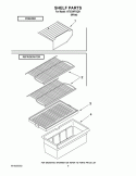 SHELF PARTS Diagram and Parts List for I4TXCWFXQ01  Inglis Refrigerator