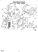 SECTION Diagram and Parts List for TEDS680BN0  Estate Dryer