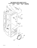 REFRIGERATOR LINER Diagram and Parts List for GS2SHGXKT01  Whirlpool Refrigerator