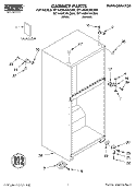 CABINET, LITERATURE Diagram and Parts List for RT14DKXKQ00  Roper Refrigerator