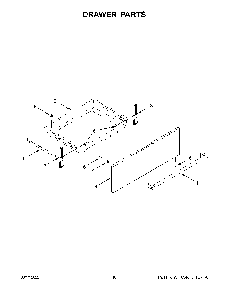 Drawer Parts Diagram and Parts List for KSGG700ESS6  KitchenAid Range
