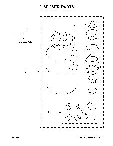 Disposer parts Diagram and Parts List for WG1202PH1  Whirlpool Food Waste Disposer