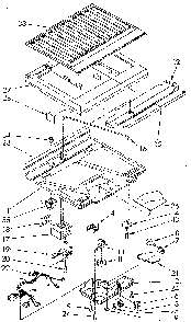 Compartment Separator Diagram and Parts List for ET16AKXSN01  Whirlpool Refrigerator