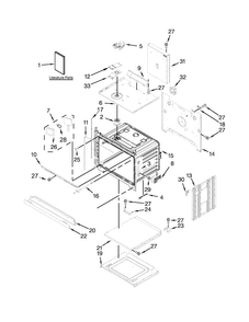 Oven Parts Diagram and Parts List for KEBS179BBL01  KitchenAid Wall Oven