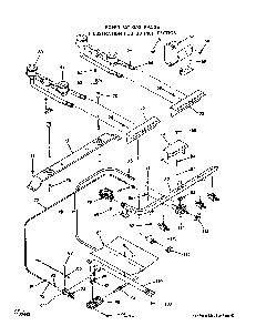 Burner Diagram and Parts List for 1453*0A  Roper Range