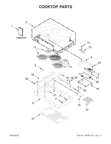 Part Location Diagram of W10906265 Whirlpool Sheet, tech (french)