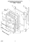 REFRIGERATOR DOOR Diagram and Parts List for KTRC18KBAL00  KitchenAid Refrigerator