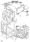 LINER PARTS Diagram and Parts List for GT1SHTXMB04  Whirlpool Refrigerator