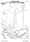 CABINET PARTS Diagram and Parts List for GC5SHEXNB02  Whirlpool Refrigerator