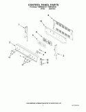 CONTROL PANEL PARTS Diagram and Parts List for YKERS206XS1  KitchenAid Range