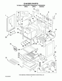 CHASSIS PARTS Diagram and Parts List for YKERS206XBL0  KitchenAid Range