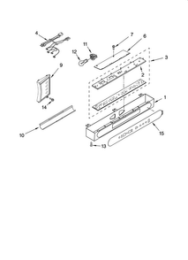Control Panel Parts Diagram and Parts List for KSSS48FMX03  KitchenAid Refrigerator