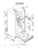 CABINET Diagram and Parts List for ET22MKXPWR0  Whirlpool Refrigerator