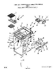 Main Top Diagram and Parts List for 2492*0A  Roper Range