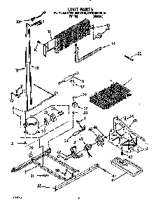 Unit Diagram and Parts List for KTRD18KXWH00  KitchenAid Refrigerator